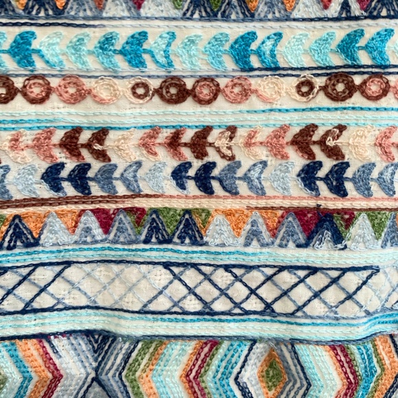 Pretty Women's Bohemian Pancho Shawl Wrap Coverup Hippie Embroidered Kimono OS - Picture 4 of 5